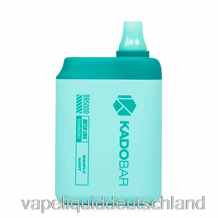Kado Bar BR5000 Einweg-Vape-Flüssigkeit, Einfach Minze